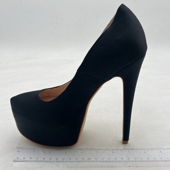 FSJ Women Sexy Round Toe Platform Pumps Stiletto High Heel Slip On Fashion Party - Picture 1 of 7